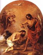 Bartolome Esteban Murillo Baptism of Jesus oil